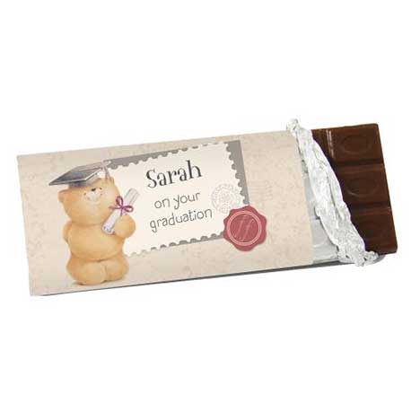 Personalised Forever Friends Graduation 100g Chocolate Bar £6.99
